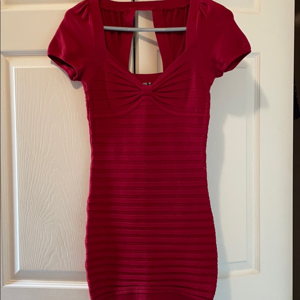 Guess by Marciano Red Sexy Bodycon Dress